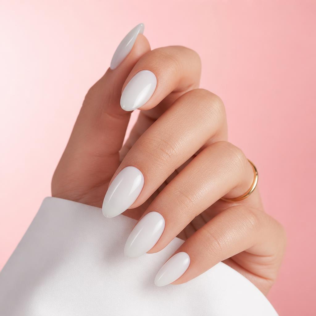 Milky white classic Gel X